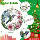 Hummingbird Gifts Christmas Ornaments 2025  2d Blue  Green  Orange 