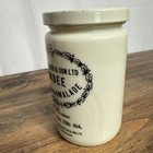 Vintage Dundee Orange Marmalade Jar Milk Glass 16oz James Keiller Great Britain