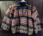 Miccosukee Seminole Handcrafted Child Patchwork Lined Jacket 16  Sleeve Youth L