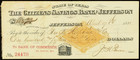Tx  115 Jefferson Texas The Citizens Saving Bank April 9th  1881 Bank Check