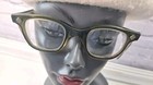 Vtg Bouton Usa Safety Glasses olive Green rockabilly steampunk Madmax 2 Pair