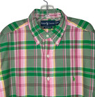 Polo Ralph Lauren Shirt Mens L 16 1 2 Classic Fit Plaid Long Sleeve Button Down