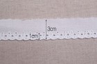 14yds Embroidered Broderie Anglaise Vintage Cotton Eyelet Lace Trim 3cm Yh956