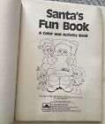 1984 Santa Claus Fun Book Christmas Coloring Childrens Activity Vintage Golden