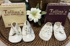 Tallina s Doll Shoes Size 4 White  Style 318 319 Baby Doll Type Vintage