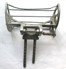 Antique Koken Barber Chair Head Rest Mount  broken Ends  Set Cast Iron Parts