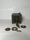 Old Metal Combo Toy Bank safe