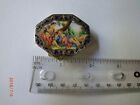 Vintage Italian 800 Silver Enameled Box