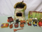 Vintage Fisher Price Woodsey Squirrel Log Home Store Airport Figure Parts Pick 1