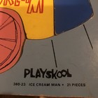 Vintage Playskool Ice Cream Man Wooden Puzzle Missing 1 Leg Piece 