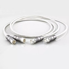 Pair 4n Pure Silver Xlr Balanced Cable Silver Plated Plug Hi-end Signal Line New