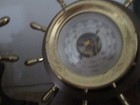Yacht Wheel Chelsea Ships Bell Clock And Barometer 3 3 4  Hinged Bezel
