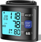 Wrist Blood Pressure Monitor  Automatic Bp Cuff With Backlit Display  2x90 Me   