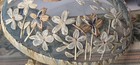 Vintage Cottagecore Floral Round Mesh Food Covers     Set Of 2 12 5  H1219