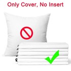 6 Pack Decorative 100  Cotton Pillow Covers Square Cushion Cover Solid Diy Ha   
