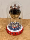 Vintage 9 5  Disney 75 Years With Mickey Mouse Anniversary Glass Dome Clock