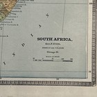 Antique 1886 Map Of South Africa 13 5   x11 5   