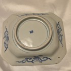 Antique 19th Century Japanese Blue   White Square Inban Plate
