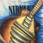 Vintage Y2k Airbrushed Kurt Cobain Nirvana Art T Shirt One Of A Kind 1 1 Sz L