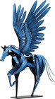 Horse Statue D  cor Artwork  24  H Handmade Metal Pegasus Greek Flying Horse Scul