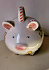 Hand Painted Piggybank Express Piggy Bank 6  X 5 5  Just Ducky