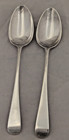  2  Matching Peter Ann William Bateman Sterling Silver Tablespoons London 1804