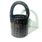 Antique 19th Century Albany Ny Slip Glaze Large Cheese Strainer Size 6 Farmhouse