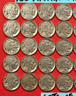 Buffalo Nickels Roll Of 40 Partial Date Coins Mostly 1920s Buffalo Nickels