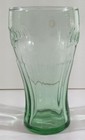 Coca-cola Coke Glass Genuine Green Large 6  Tall Glasses Cup Vintage 17 Oz 