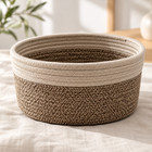 3 Pack Woven Rope Storage Baskets Nesting Organizer Bins For Home Bathroom Decor