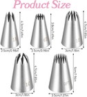 5 Pack Large Star Piping Tips Large Icing Tips For Cakes 9ft 1c 1e 1m 4b