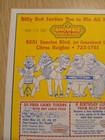 Vtg 1987 Shobiz Pizza Place Paper Advertisement Coupons Rockafire Explosion Rare