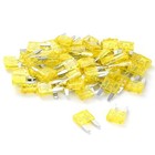 60 Pcs 20 Amp Mini Automotive Blade Fuses For Cars  Trucks  Suvs  Boats - Yellow