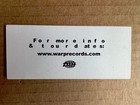 Autechre -untitled- Warp Records Promo Sticker Rob Brown Idm Sean Booth Rare