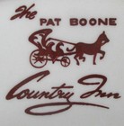 Vintage Souvenir Wallace China Dinner Plate Pat Boone Country Inn Denton Texas