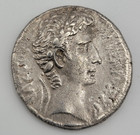 Augustus - 27   bc   ad   14     Tetradrachm - Antioch     W  Display Case   Info Card