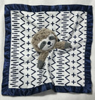 Cloud Island Sloth Security Blanket Baby Lovey White Navy Blue Target