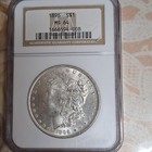 Morgan Silver Dollar 1896  1 Coin Ngc Ms64 0 9 Fineness Business Strike P