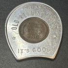 1953d Encased Cent Penny Good Luck Token Old Reading Beer