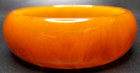 Butterscotch Orange Marbled Bakelite Vintage Bangle Bracelet