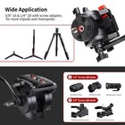 Tripod Head For Video Dslr Camera  Heavy Duty Fluid Head Tripod With Quick Re   