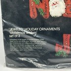 Vintage Bucilla Jeweled Holiday Christmas Wishes Felt Ornament Kit 48615