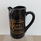  Black Velvet Whiskey Ceramic  Liquor Pitcher Advertising Barware Vintage 1974 