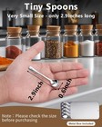 6pcs Tiny Spoons - Mini Stainless Steel 2 9inch 7 3cm -silver  Silver