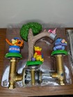 Walt Disney Winnie The Pooh Faucet Widespread 3 Piece Kids Bathroom Vintage Rare