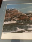    vintage  the Super Train  Framed Print Railroad Train Rr Signed 110 300 R West