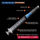50 Pack 3ml cc Disposable Luer Lock Lab Syringes With 23ga 1 0 Inch Needle   Ind