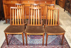 Set Of 6 Mid Century G Plan Teak Dining Chairs   Upholstered Seat Cushions