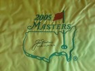 Jack Nicklaus  Signed 2005 Masters Flag Pga 6x Masters Champion Us Open Winner