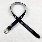 Yri Belt Men   s Size 34 Old Memorial Golf Club Black Embroidered Turtle Logo